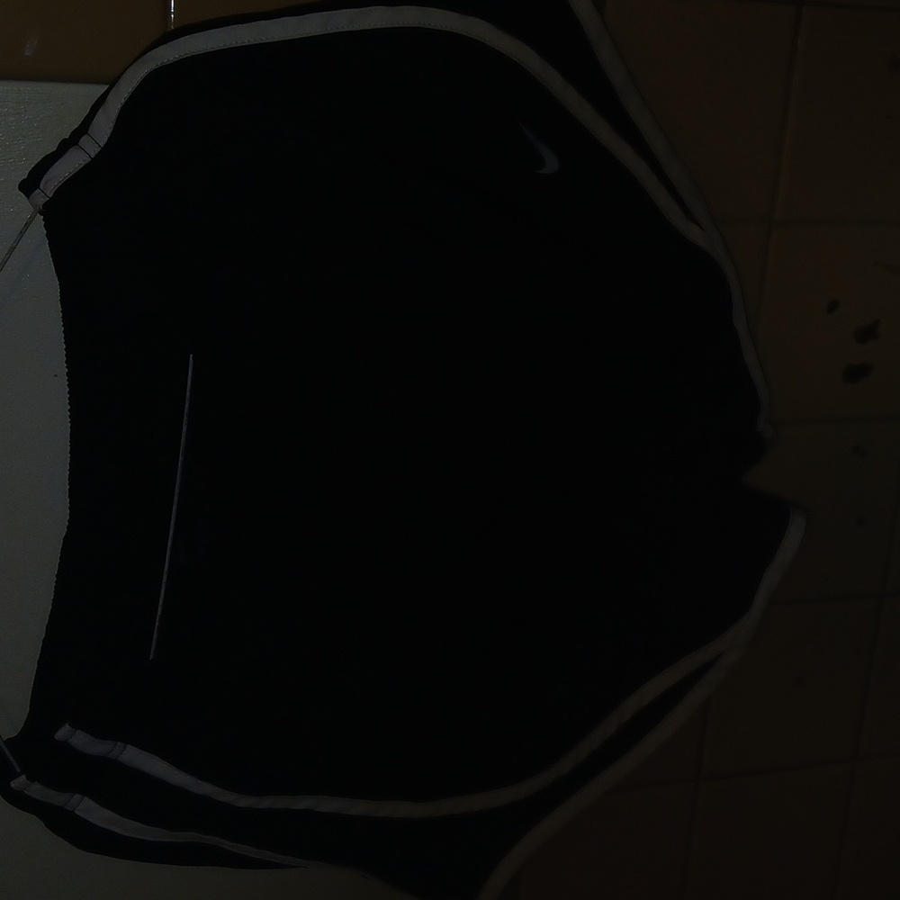 Nike Black Running Shorts with White Accents